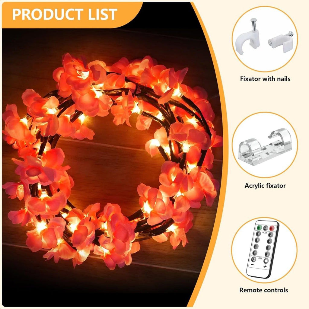 Cherry Blossom Flower Tree Branch LED Light for Home Decor