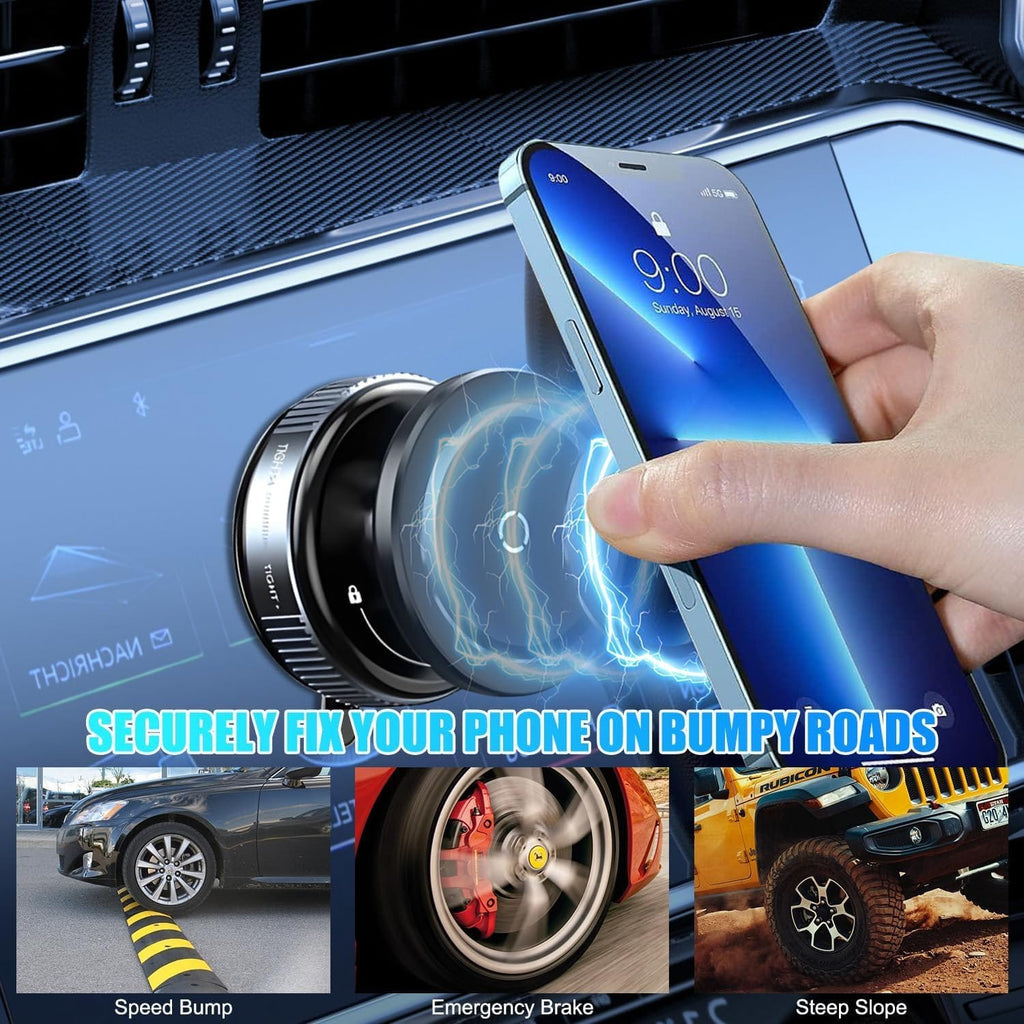 Car Dashboard Phone Holder 360° Vacuum Magnetic Phone Stand