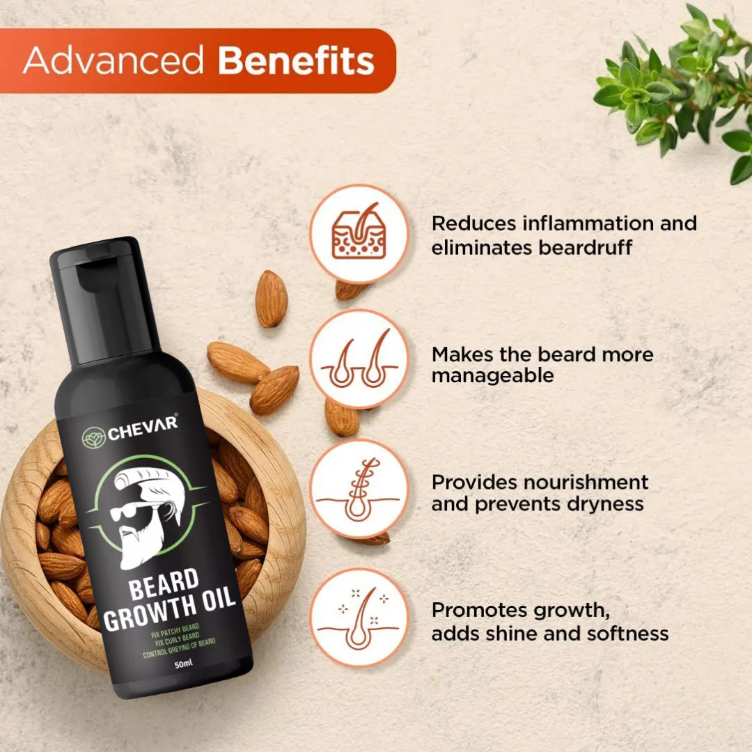 Chevar Beard Oil Beard Growth Oil For Men