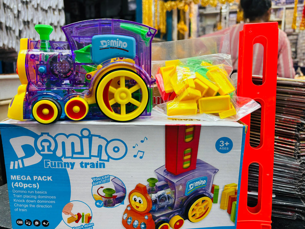 Domino Rally Train Model with Lights and Sounds