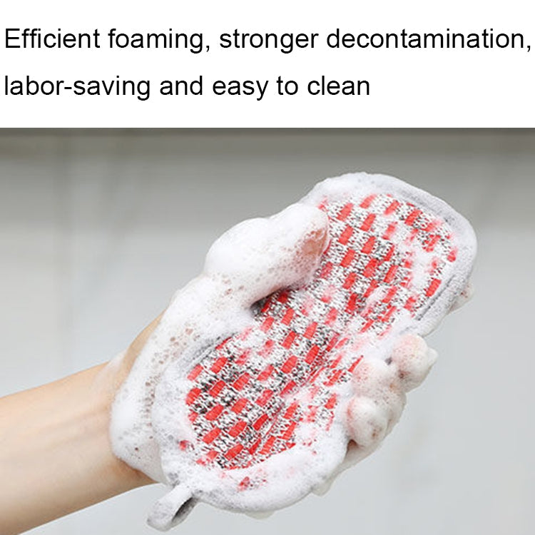 Double-sided Absorbent Kitchen Dishwashing Sponge Multifunctional Cleaning Rag ( Pack Of 2)