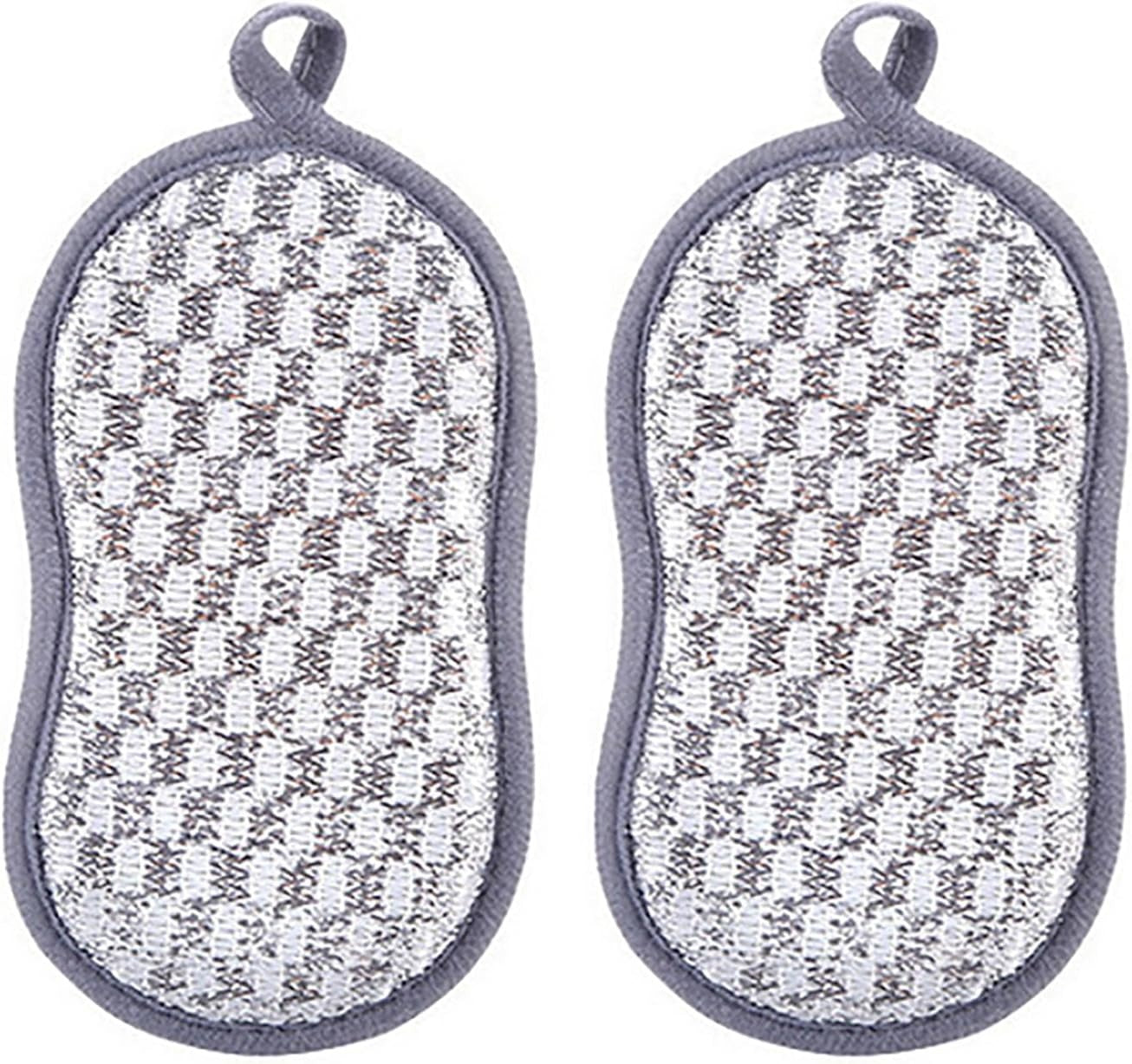 Double-sided Absorbent Kitchen Dishwashing Sponge Multifunctional Cleaning Rag ( Pack Of 2)