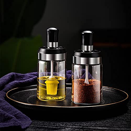 Powder for Kitchen Glass Glass Round Pastry Brush (Pack of 2)