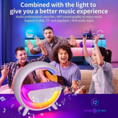 G-Shape LED Wireless Charging Speaker Lamp