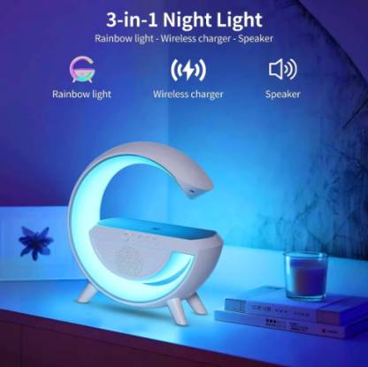 G-Shape LED Wireless Charging Speaker Lamp