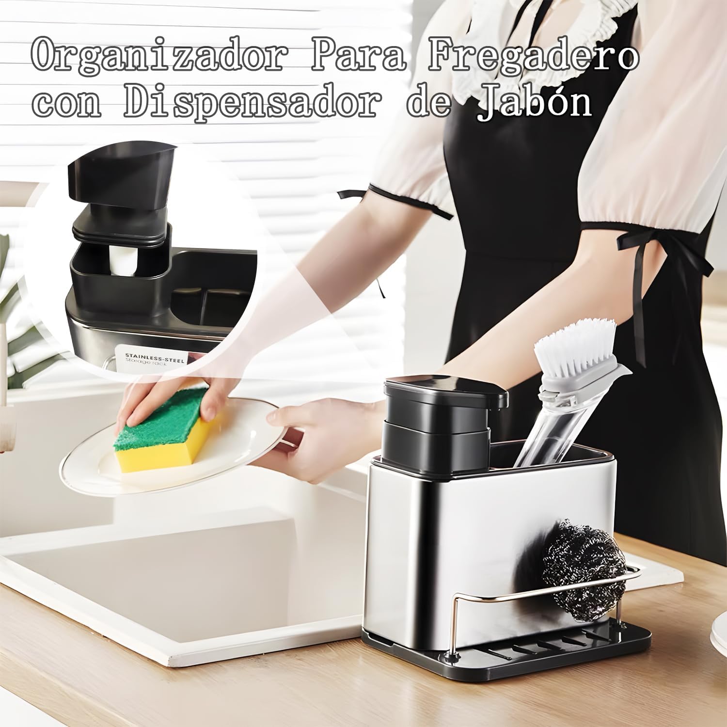 Kitchen Sink Organiser, Sponge Holder for Kitchen Sink