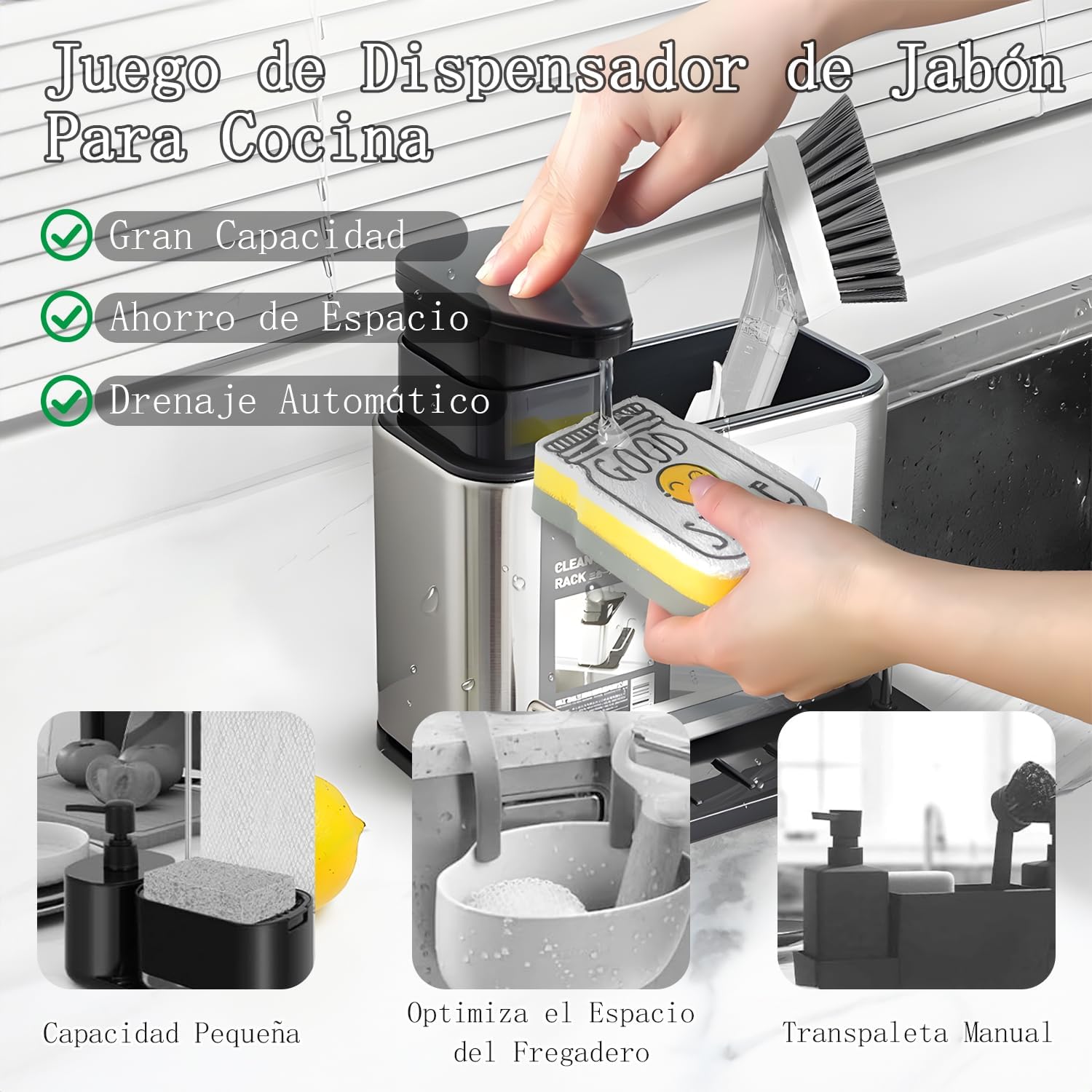 Kitchen Sink Organiser, Sponge Holder for Kitchen Sink