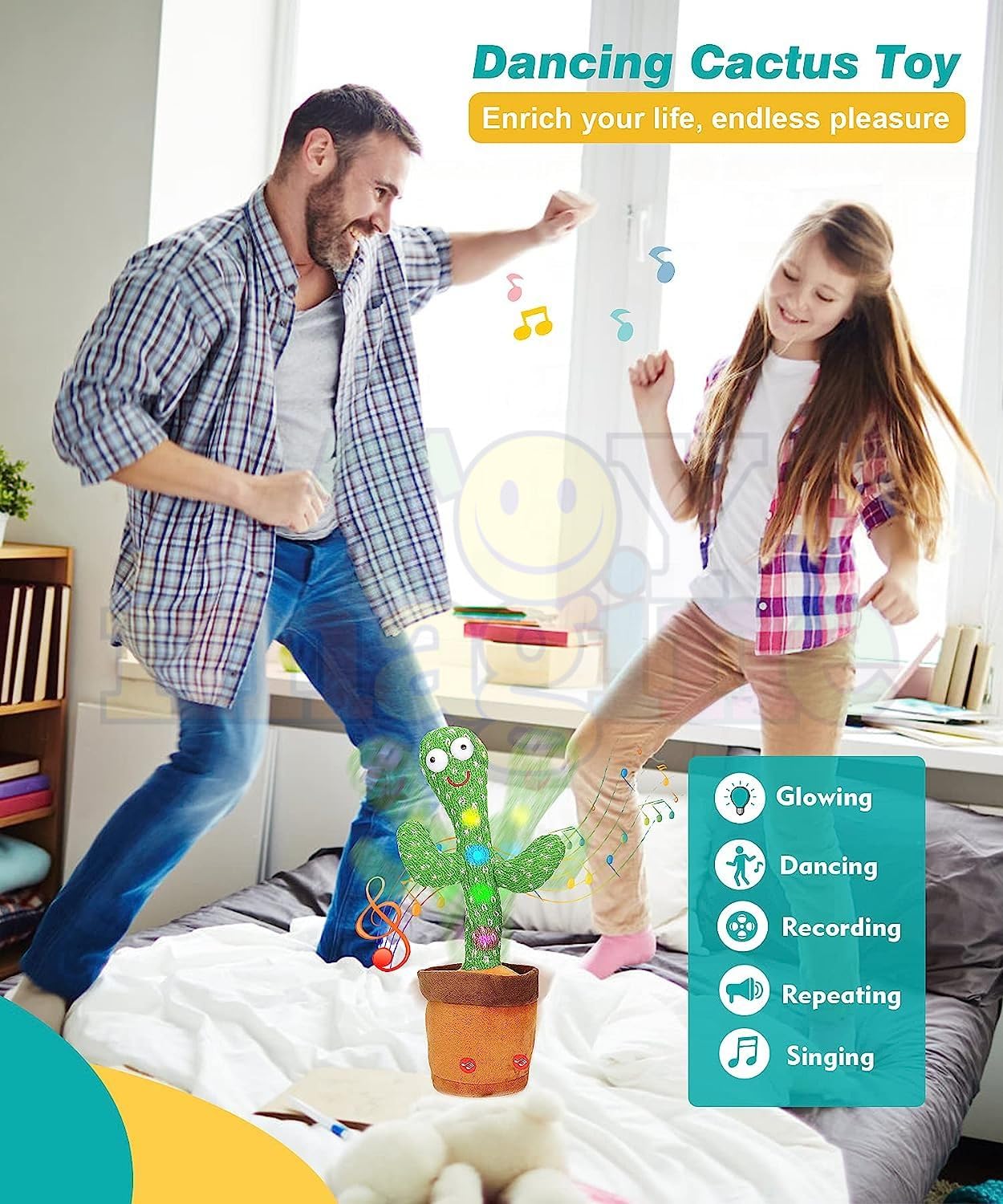 LED Musical Dancing & Mimicry Cactus Toy