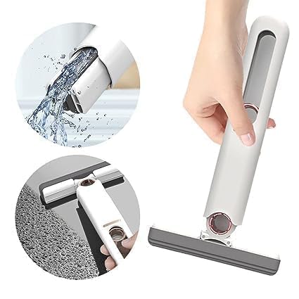 Mini Mop Kitchen Cleaning Tool Car Desk Office Self-Squeeze Short MOP