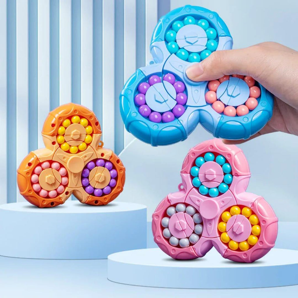 Spinner Six Sided Rotating Cube Magic Bean Puzzle