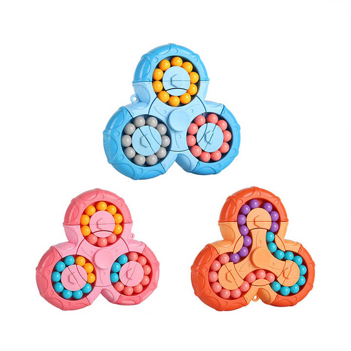 Spinner Six Sided Rotating Cube Magic Bean Puzzle