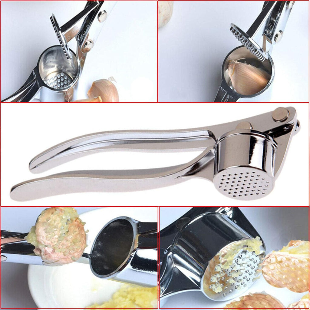 Stainless Steel Heavy Duty Home Kitchen Garlic Press Crusher Squeezer Presser Masher Mincer Hand Tool