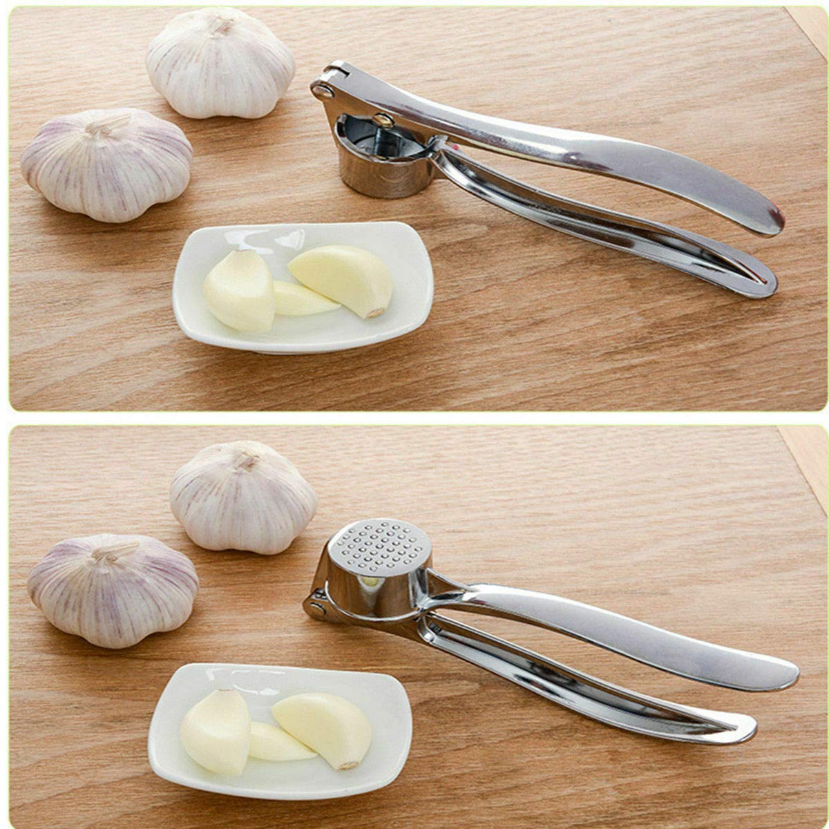 Stainless Steel Heavy Duty Home Kitchen Garlic Press Crusher Squeezer Presser Masher Mincer Hand Tool