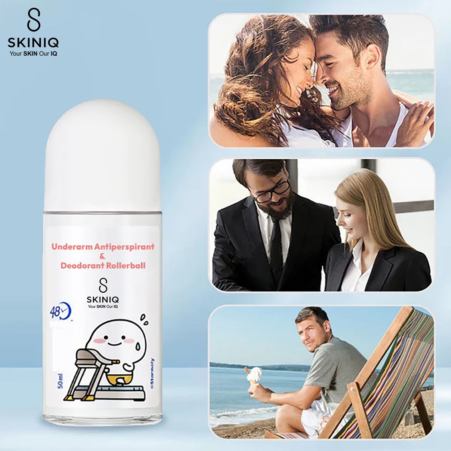 Underarm Antiperspirant Deedarant Rollerball ( Pack Of 2 )